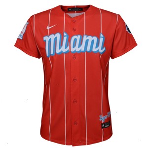 Miami Marlins Nike Youth City Connect Replica Jersey - Red