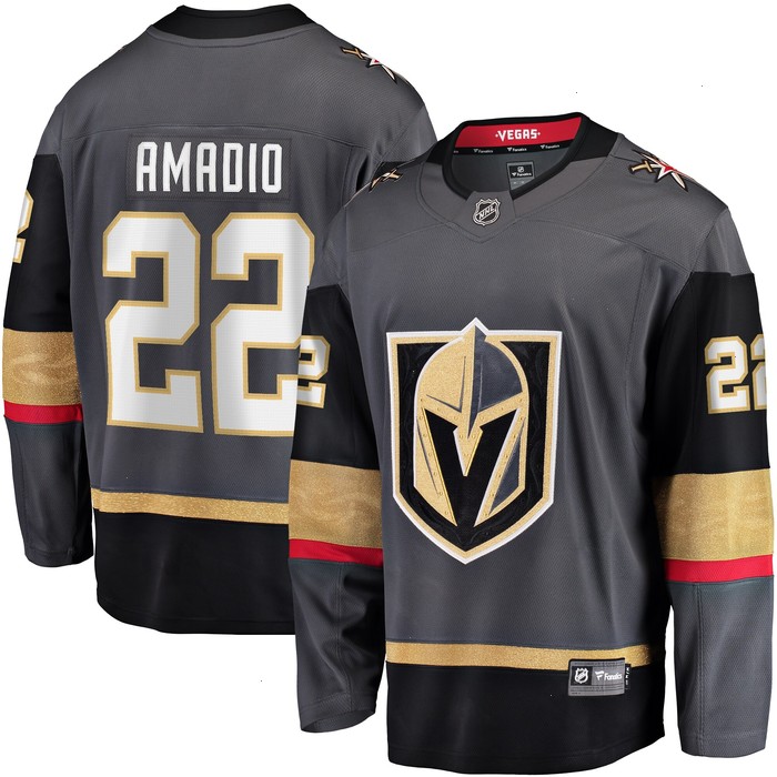 Michael Amadio Vegas Golden Knights Fanatics Branded Alternate Breakaway Player Jersey - Gray