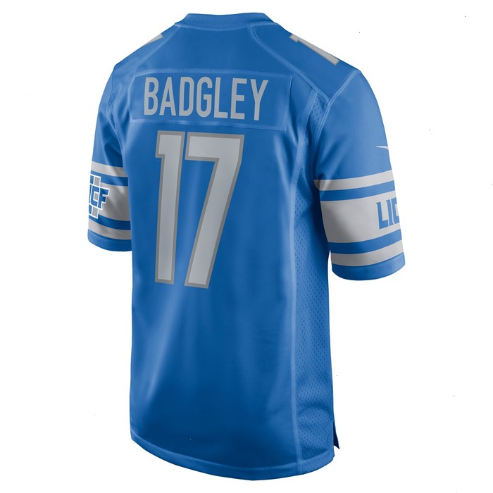 Michael Badgley Detroit Lions Nike Home Game Player Jersey - Blue