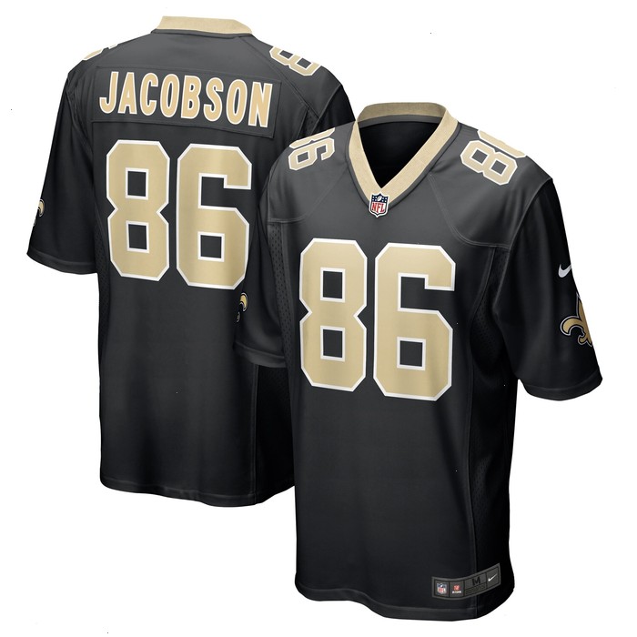 Michael Jacobson New Orleans Saints Nike Game Jersey - Black