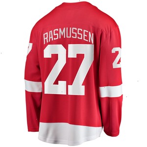 Michael Rasmussen Detroit Red Wings Fanatics Branded Home Breakaway Player Jersey - Red