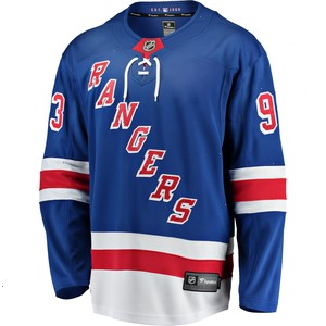 Mika Zibanejad New York Rangers Fanatics Branded Home Breakaway Player Game Jersey - Blue