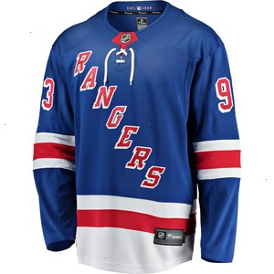 Mika Zibanejad New York Rangers Fanatics Branded Premier Breakaway Player Jersey - Royal