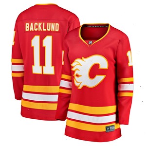 Mikael Backlund Calgary Flames Fanatics Branded Women's Home Team Breakaway Player Jersey - Red