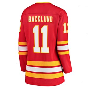 Mikael Backlund Calgary Flames Fanatics Branded Women's Home Team Breakaway Player Jersey - Red