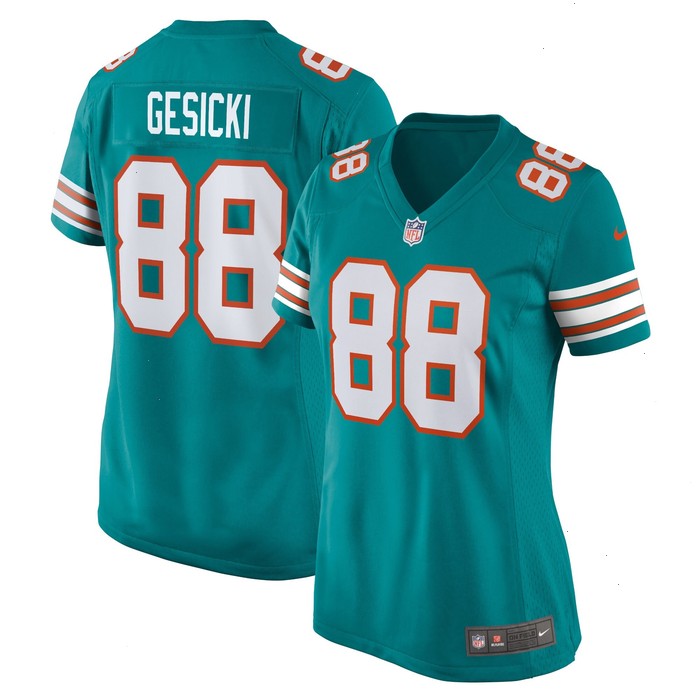 Mike Gesicki Miami Dolphins Nike Women's Player Jersey - Aqua