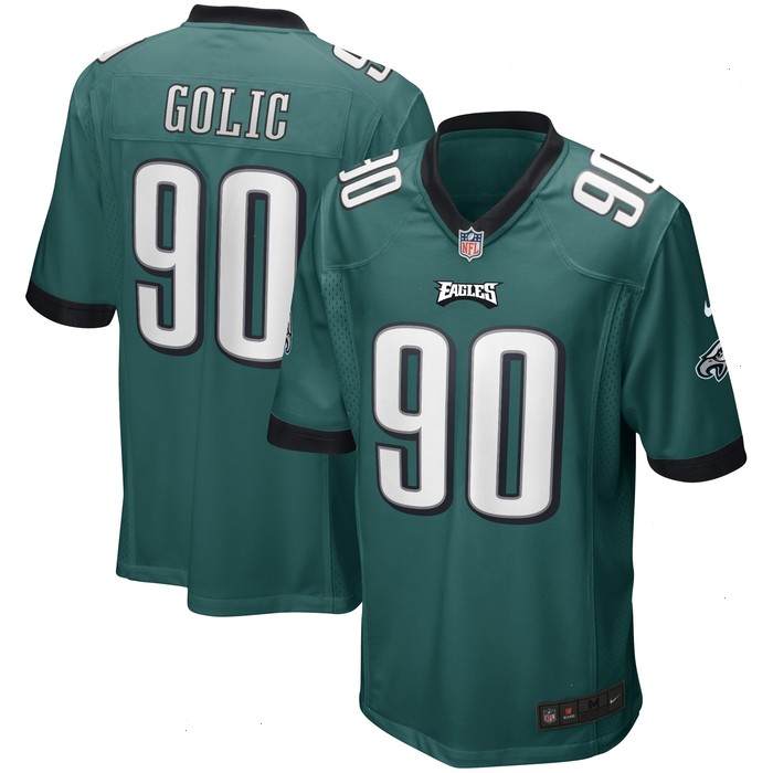 Mike Golic Philadelphia Eagles Nike Game Retired Player Jersey - Midnight Green