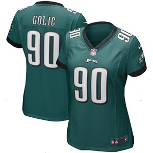 Mike Golic Philadelphia Eagles Nike Women's Game Retired Player Jersey - Midnight Green