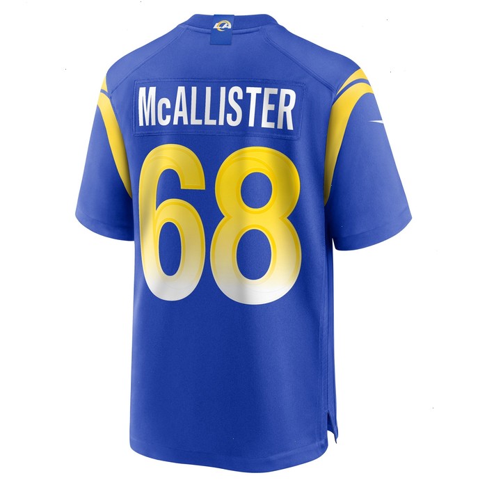 Mike McAllister Los Angeles Rams Nike Home Game Jersey - Royal