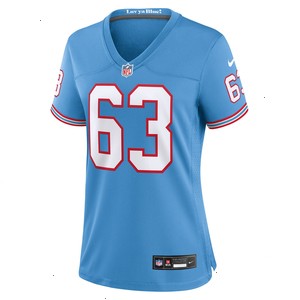 Mike Munchak Tennessee Titans Nike Women's Oilers Throwback Retired Player Game Jersey - Light Blue