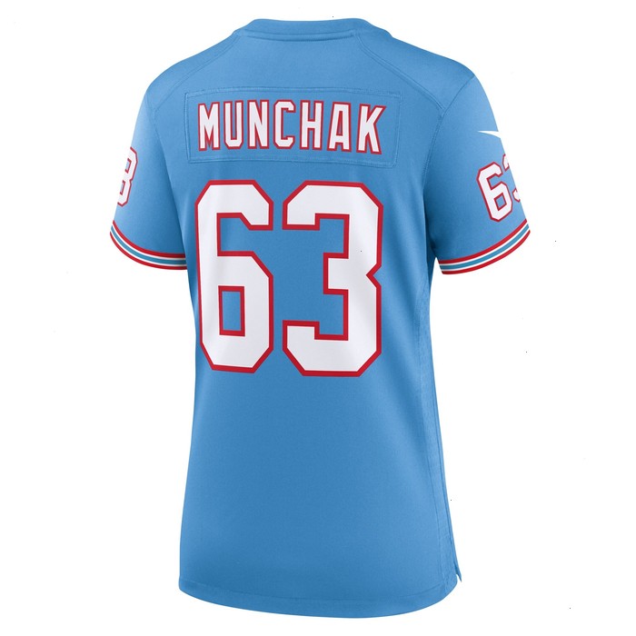 Mike Munchak Tennessee Titans Nike Women's Oilers Throwback Retired Player Game Jersey - Light Blue