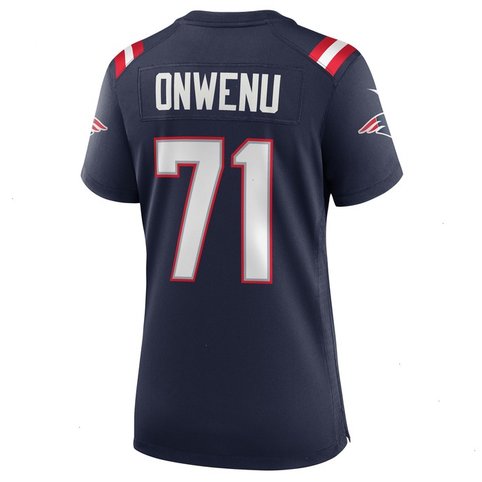 Mike Onwenu New England Patriots Nike Women's Team Game Jersey - Navy