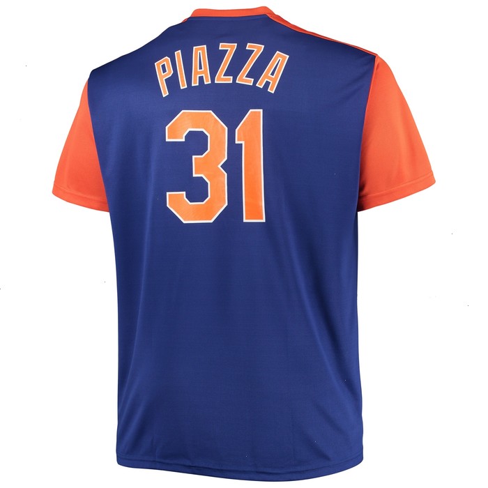 Mike Piazza New York Mets Cooperstown Collection Replica Player Jersey - Royal/Orange