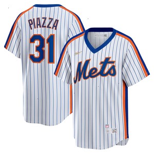 Mike Piazza New York Mets Nike Home Cooperstown Collection Player Jersey - White