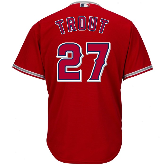 Mike Trout Los Angeles Angels Big & Tall Replica Player Jersey - Red