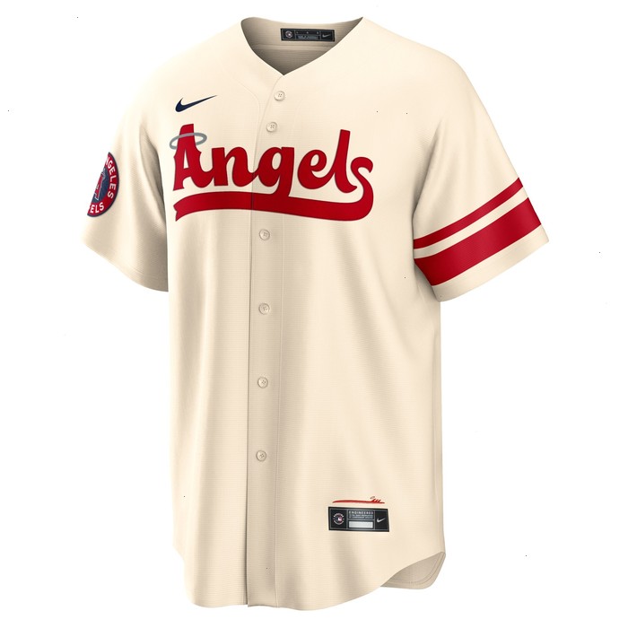 Mike Trout Los Angeles Angels Nike 2022 City Connect Replica Player Jersey - Cream