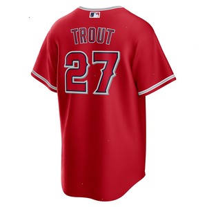 Mike Trout Los Angeles Angels Nike Alternate Replica Player Name Jersey - Red