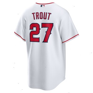 Mike Trout Los Angeles Angels Nike Home Replica Player Name Jersey - White