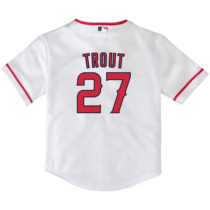 Mike Trout Los Angeles Angels Nike Toddler Home Replica Player Jersey - White