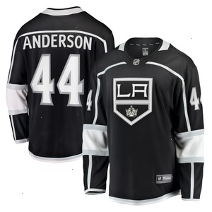 Mikey Anderson Los Angeles Kings Fanatics Branded Home Breakaway Player Jersey - Black