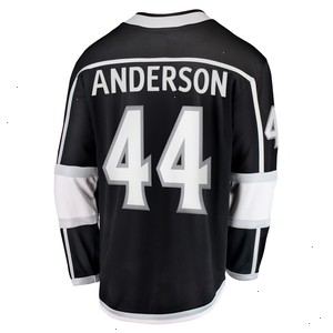 Mikey Anderson Los Angeles Kings Fanatics Branded Home Breakaway Player Jersey - Black