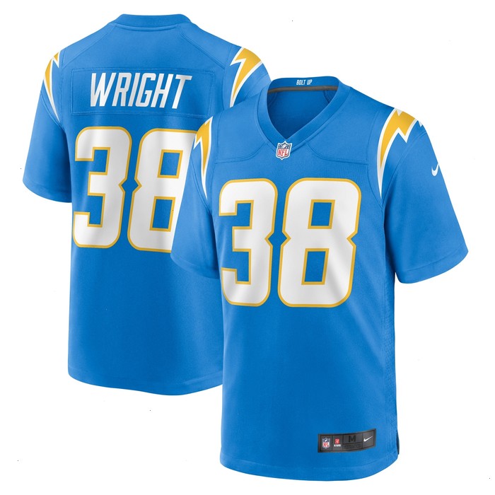 Milton Wright Los Angeles Chargers Nike Game Jersey - Powder Blue