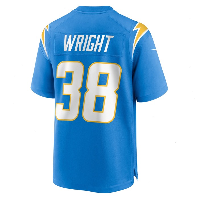 Milton Wright Los Angeles Chargers Nike Game Jersey - Powder Blue