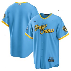 Milwaukee Brewers Nike 2022 City Connect Replica Team Jersey - Powder Blue