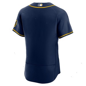 Milwaukee Brewers Nike Alternate Authentic Team Logo Jersey - Navy