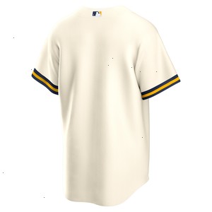 Milwaukee Brewers Nike Home Blank Replica Jersey - Cream