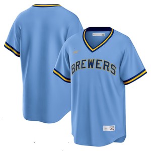 Milwaukee Brewers Nike Road Cooperstown Collection Team Jersey - Powder Blue