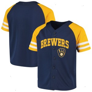 Milwaukee Brewers Youth Team Jersey - Navy/Gold