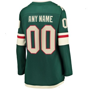 Minnesota Wild Fanatics Branded Women's Home Breakaway Custom Jersey - Green