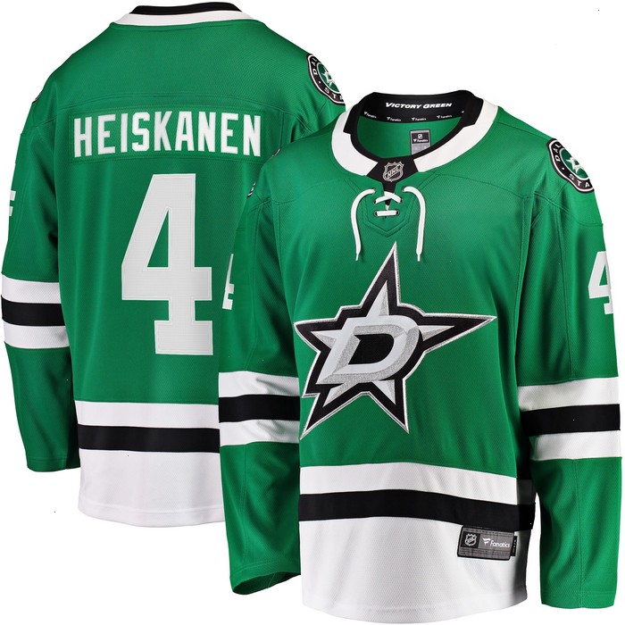 Miro Heiskanen Dallas Stars Fanatics Branded Team Color Breakaway Player Jersey - Kelly Green