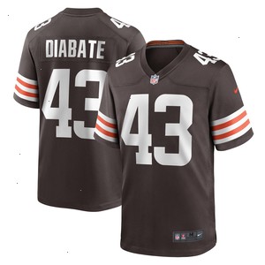 Mohamoud Diabate Cleveland Browns Nike Team Game Jersey - Brown