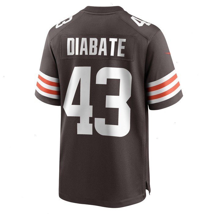 Mohamoud Diabate Cleveland Browns Nike Team Game Jersey - Brown