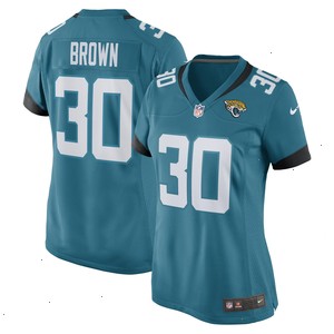 Montaric Brown Jacksonville Jaguars Nike Women's Game Player Jersey - Teal