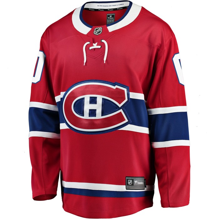 Montreal Canadiens Fanatics Branded Home Breakaway Custom Jersey - Red