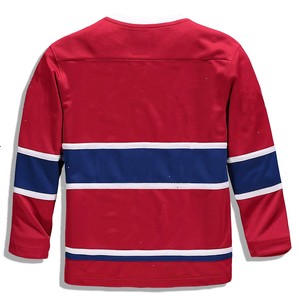 Montreal Canadiens Fanatics Branded Youth Home Replica Blank Jersey - Red