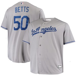 Mookie Betts Los Angeles Dodgers Big & Tall Replica Player Jersey - Gray