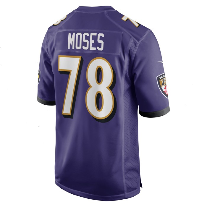 Morgan Moses Baltimore Ravens Nike Game Player Jersey - Purple