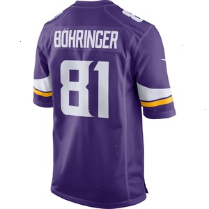 Moritz Bohringer Minnesota Vikings Nike Team Color Game Jersey - Purple