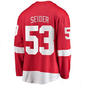 Moritz Seider Detroit Red Wings Fanatics Branded Home Breakaway Player Jersey - Red