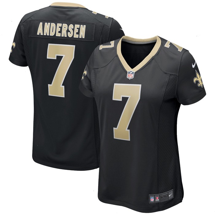 Morten Andersen New Orleans Saints Nike Women's Game Retired Player Jersey - Black