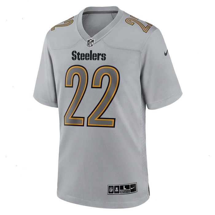 Najee Harris Pittsburgh Steelers Nike Atmosphere Fashion Game Jersey - Gray