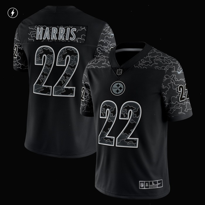 Najee Harris Pittsburgh Steelers Nike RFLCTV Limited Jersey - Black