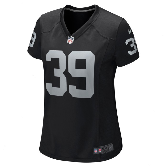 Nate Hobbs Las Vegas Raiders Nike Women's Game Jersey - Black