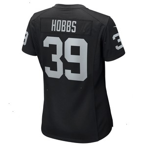 Nate Hobbs Las Vegas Raiders Nike Women's Game Jersey - Black