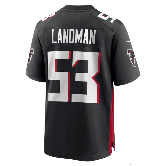 Nate Landman Atlanta Falcons Nike Team Game Jersey - Black