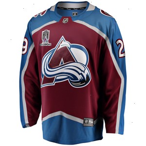 Nathan MacKinnon Colorado Avalanche Fanatics Branded 2022 Stanley Cup Champions Breakaway Patch Player Jersey - Burgundy